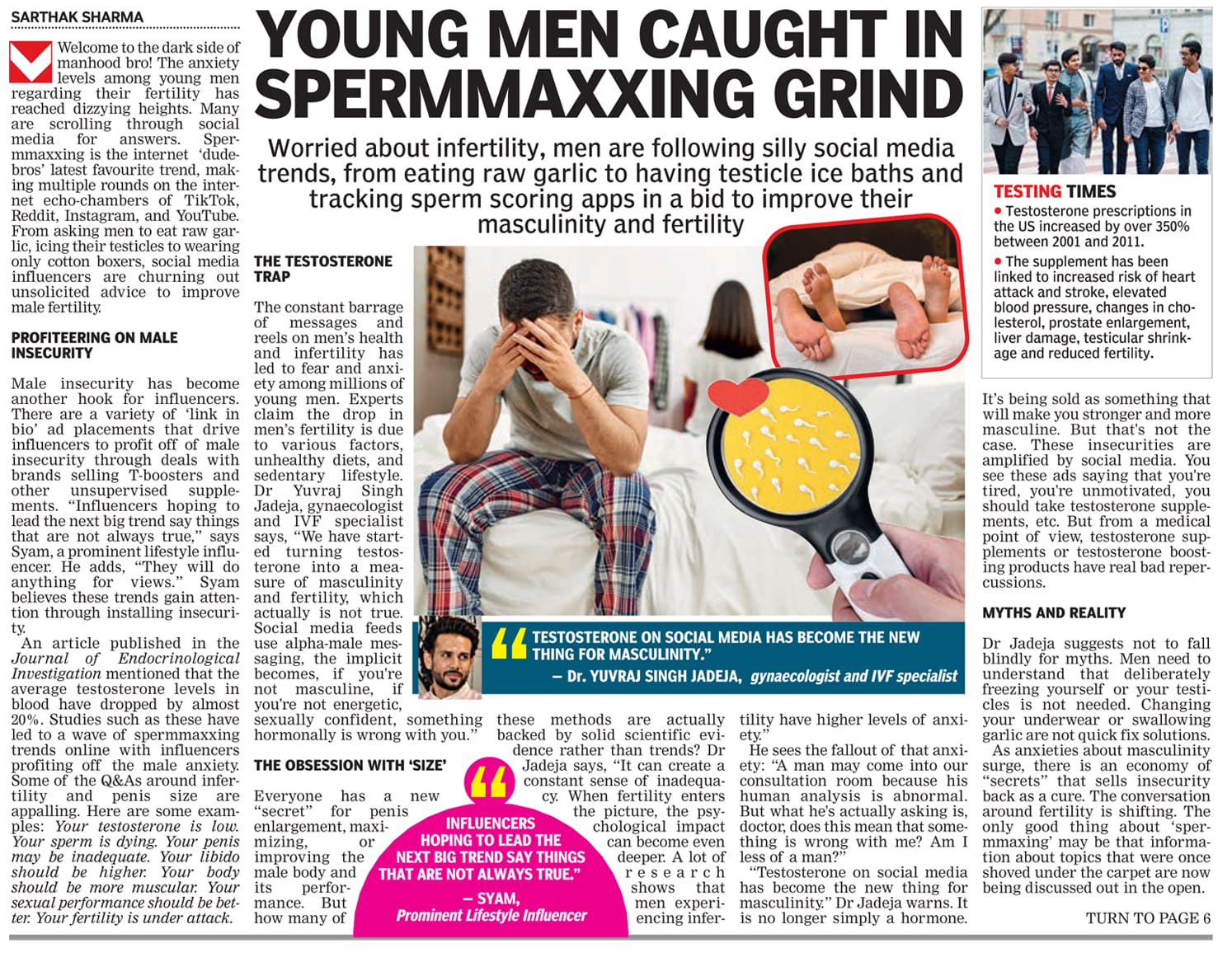 Young Men Caught in Spermmaxxing Grind
